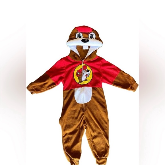 Buc-ee’s unisex KIDS Beaver Pajamas Halloween Costumes Onesies - Picture 1 of 3